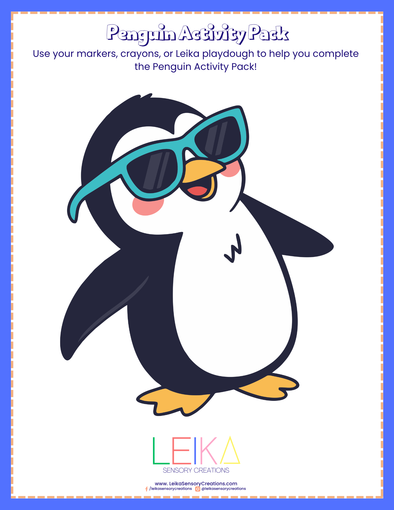 Penguin Activity Pack – Leika Sensory Creations